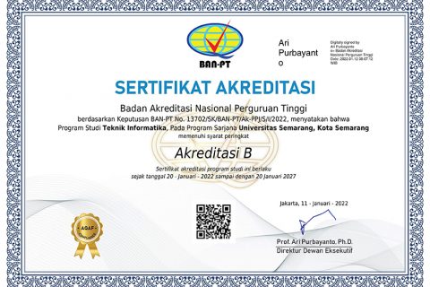 Akreditasi S1 Teknik Informatika 2022