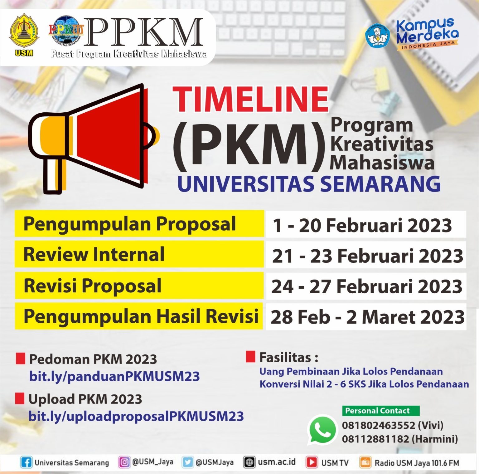 TIMELINE PKM UNIVERSITAS SEMARANG – Fakultas Psikologi – Universitas ...